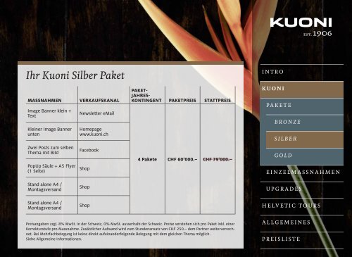 Kuoni Partnership-Marketing (iPad optimiert) deutsch - Kuoni Reisen