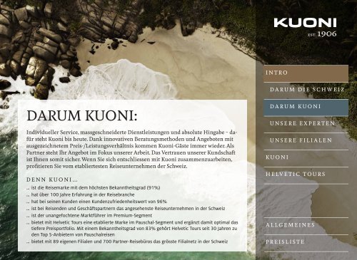 Kuoni Partnership-Marketing (iPad optimiert) deutsch - Kuoni Reisen