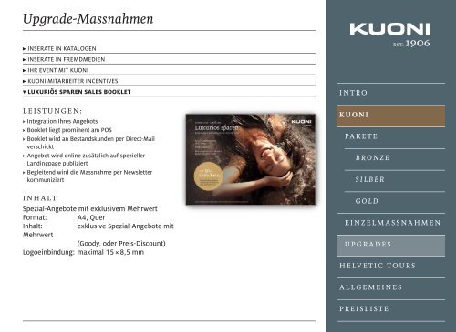 Kuoni Partnership-Marketing (iPad optimiert) deutsch - Kuoni Reisen