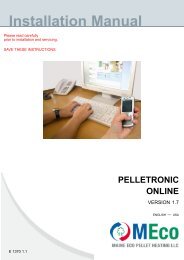 Installation Manual PELLETRONIC ONLINE - Maine Energy Systems