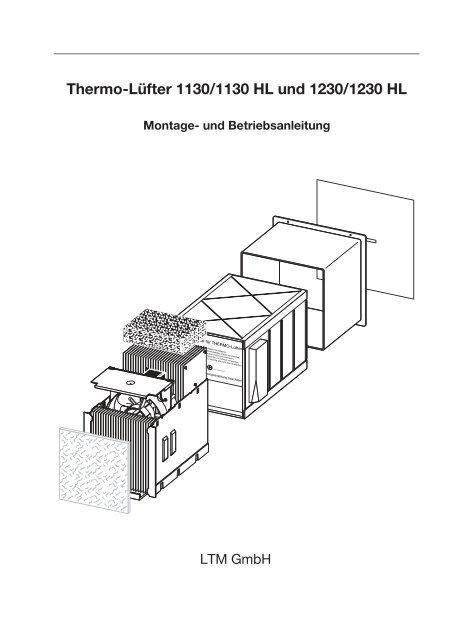 Thermo-LÃ¼fter 1130/1130 HL und 1230/1230 HL - LTM