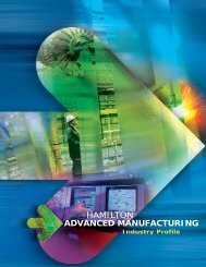 Advanced Manufacturing - Hamilton Economic Development