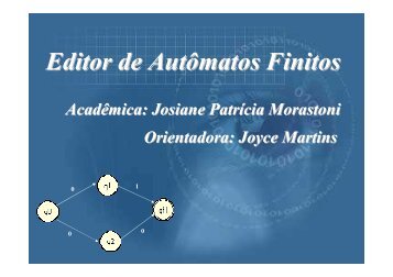 Editor de AutÃ´matos Finitos - Projeto Pesquisa