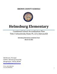 Helmsburg Elementary - Brown County Schools