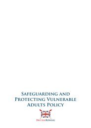 British Rowing Safeguarding and Protecting Vulnerable Adults Policy