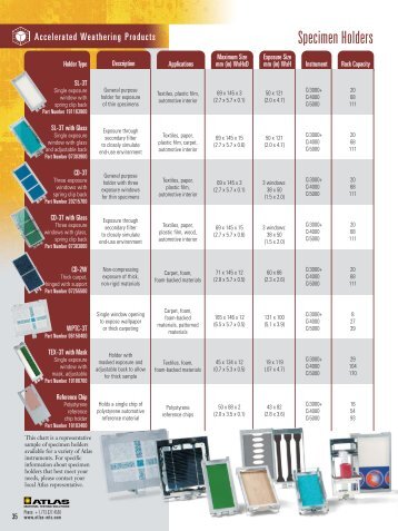 Specimen Holders - Thermo Fisher