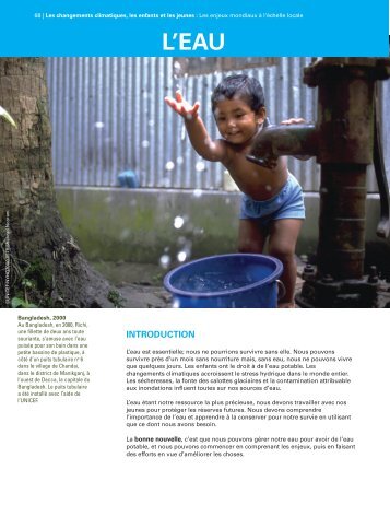 L'eau - UNICEF Canada