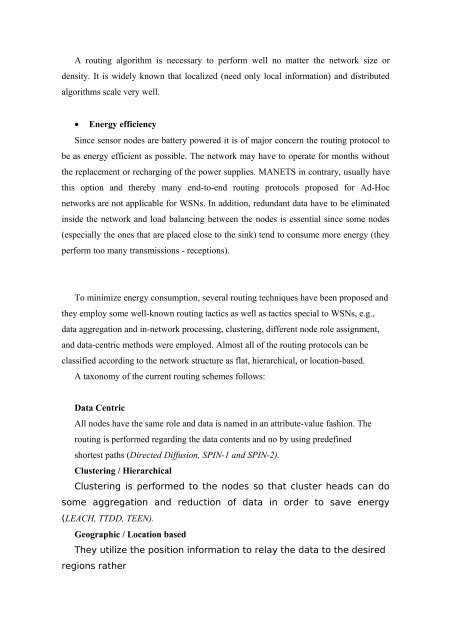 In Network Processing and Data Aggregation in