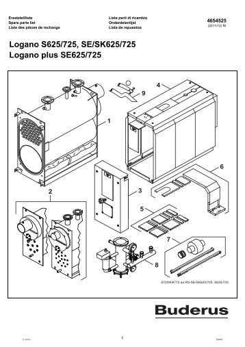 Logano S625/725, SE/SK625/725 Logano plus SE625/725 - Buderus