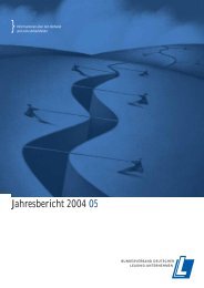 Jahresbericht 2004/5 - 50 Jahre Leasing - BDL