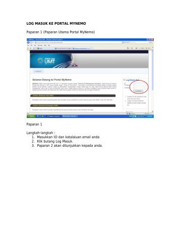 LOG MASUK KE PORTAL MYNEMO