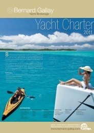 Charter Directory 2011 BGYB - Bernard Gallay Yacht Brokerage