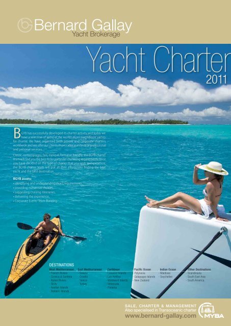 Charter Directory 2011 BGYB - Bernard Gallay Yacht Brokerage