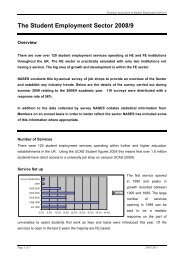 Annual Student Employment Survey 2002/3 - Nases