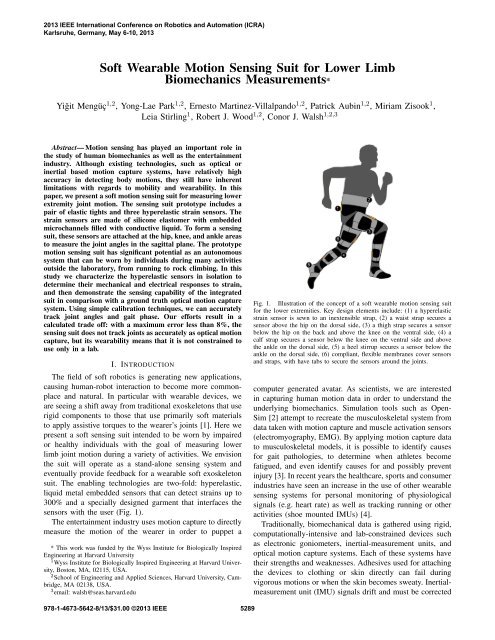 Soft Wearable Motion Sensing Suit for Lower Limb Biomechanics ...