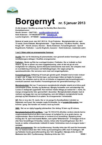 Borgernyt nr. 5 januar 2013 - Sundby Mors