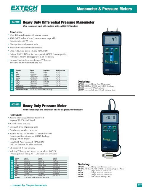 Extech Catalog PDF