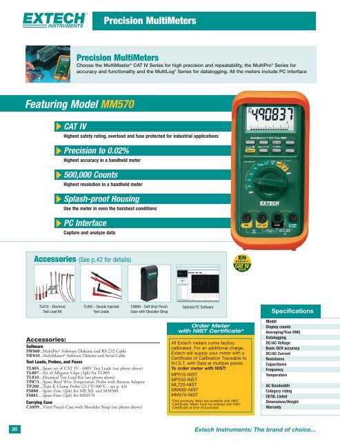 Extech Catalog PDF