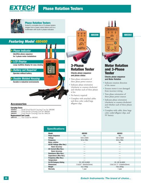 Extech Catalog PDF