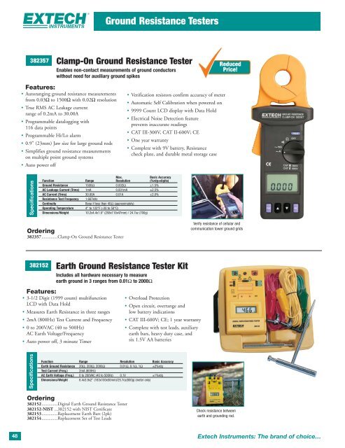 Extech Catalog PDF