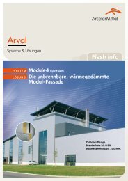 modul-Fassade - ArcelorMittal Construction Suisse SA