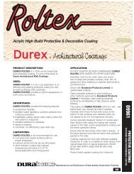 Durex Roltex Product Knowledge Sheet - Durabond