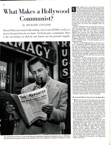 What Makes a Hollywood Communist? - The Saturday Evening Post