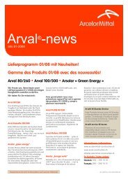 Arval 80/260 - ArcelorMittal Construction Suisse SA