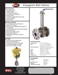 Cryogenic Ball Valves - KACE Valves