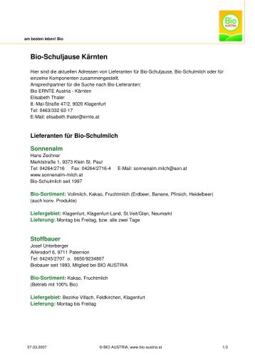 Bio-Schuljause K