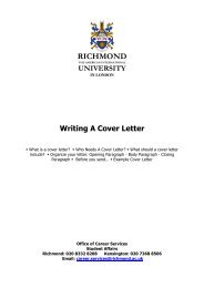 How To Write A Good Cover Letter - Richmond - The American ...