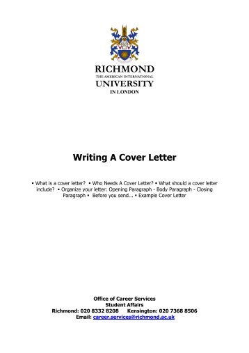 a good covering letter