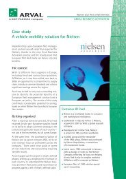 Case study A vehicle mobility solution for Nielsen - Arval