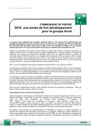 COMMUNIQUE DE PRESSE 2010, une année de fort - Arval