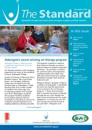 The Standard November 2010 - Aged & Community Services SA & NT