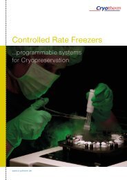Controlled Rate Freezers - Cryotherm