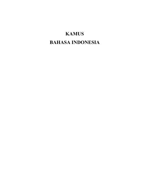 kamus bahasa indonesia