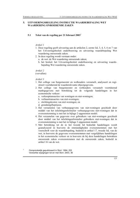 Waarderingsinstructie 2003 (pdf) - Waarderingskamer