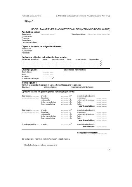 Waarderingsinstructie 2003 (pdf) - Waarderingskamer