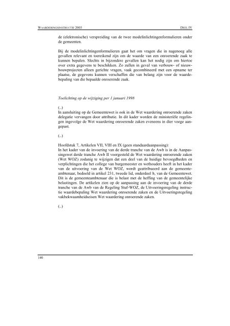 Waarderingsinstructie 2003 (pdf) - Waarderingskamer