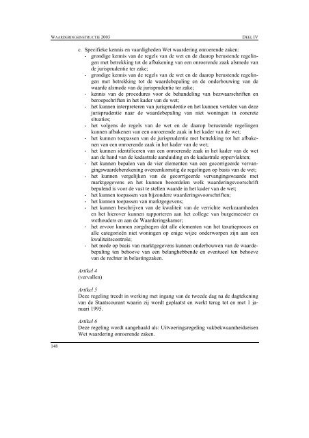 Waarderingsinstructie 2003 (pdf) - Waarderingskamer