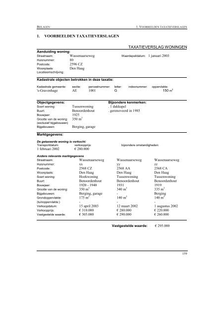 Waarderingsinstructie 2003 (pdf) - Waarderingskamer