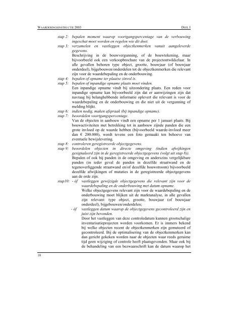 Waarderingsinstructie 2003 (pdf) - Waarderingskamer