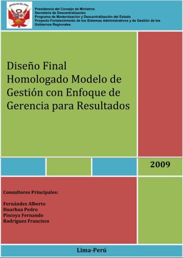 Modelo de Gestión con Enfoque de Gerencia para Resultados