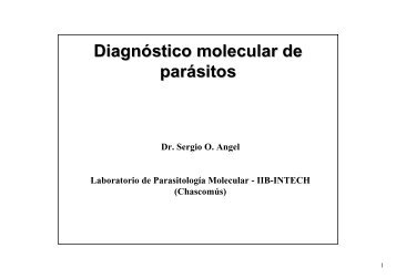 Diagnóstico molecular de parásitos - IIB-INTECH