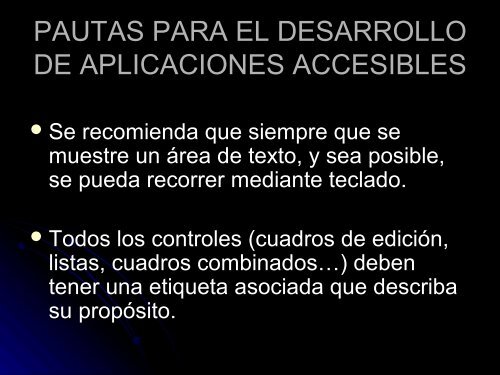 DESARROLLO DE APLICACIONES ACCESIBLES PARA WINDOWS