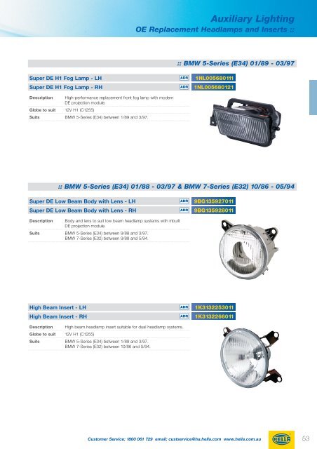 Auxiliary Lighting - Industrial and Bearing Supplies