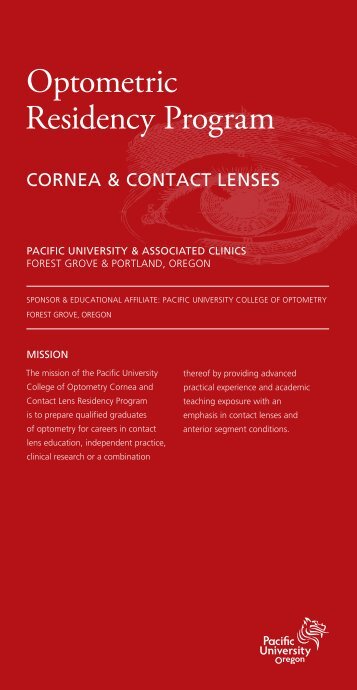 Cornea and Contact Lenses - Pacific University