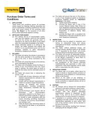 Purchase Order Terms and Conditions - Hastings Deering