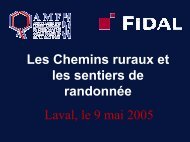 Le statut des chemins ruraux - AMF53